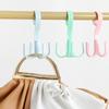 Plastic Rotatable Hanger Hooks Space Saving Spinner Hanger Coat Hooks Four Claw Hooks  Closet