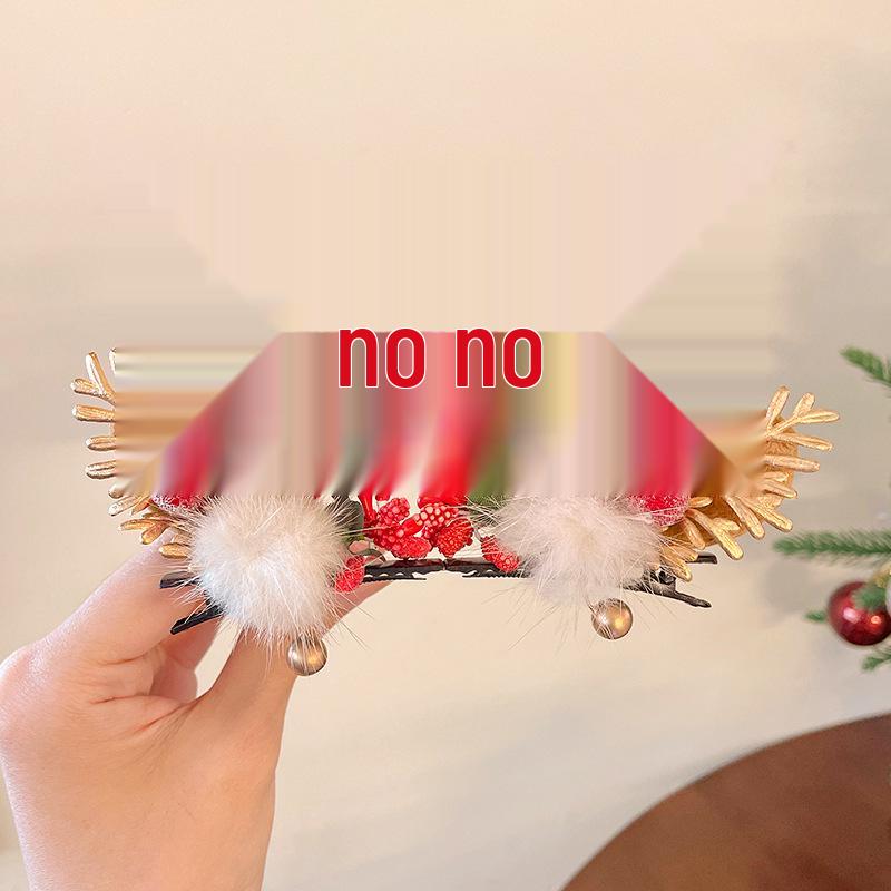 Christmas Antler Hair Clips for Girls - Holiday Party Hair Accessories for Children