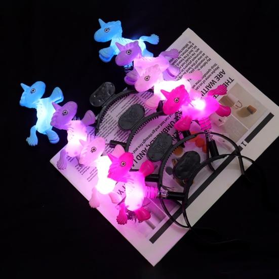 LED Stick Soft Glowing Horse Headband Glow Flashing Light Stick for