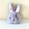 Fluffy Halloween Plushie Compact Stitched Bunny Bag Pendant Gothic Rabbit  Party Favors