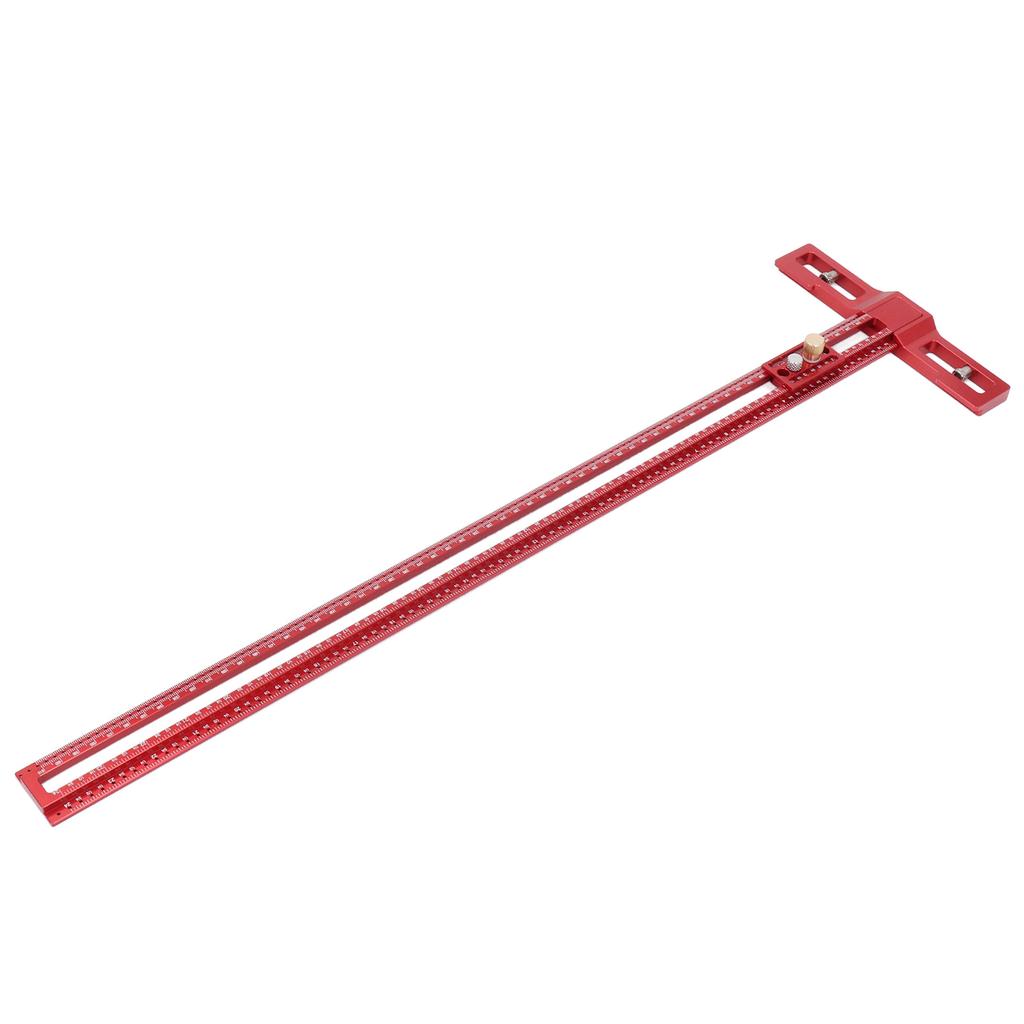 24 Inch Scribing Ruler Snap in Slider and Thickened Base 360 Degree Marking Aluminum Alloy Adjustable T Square Scriber