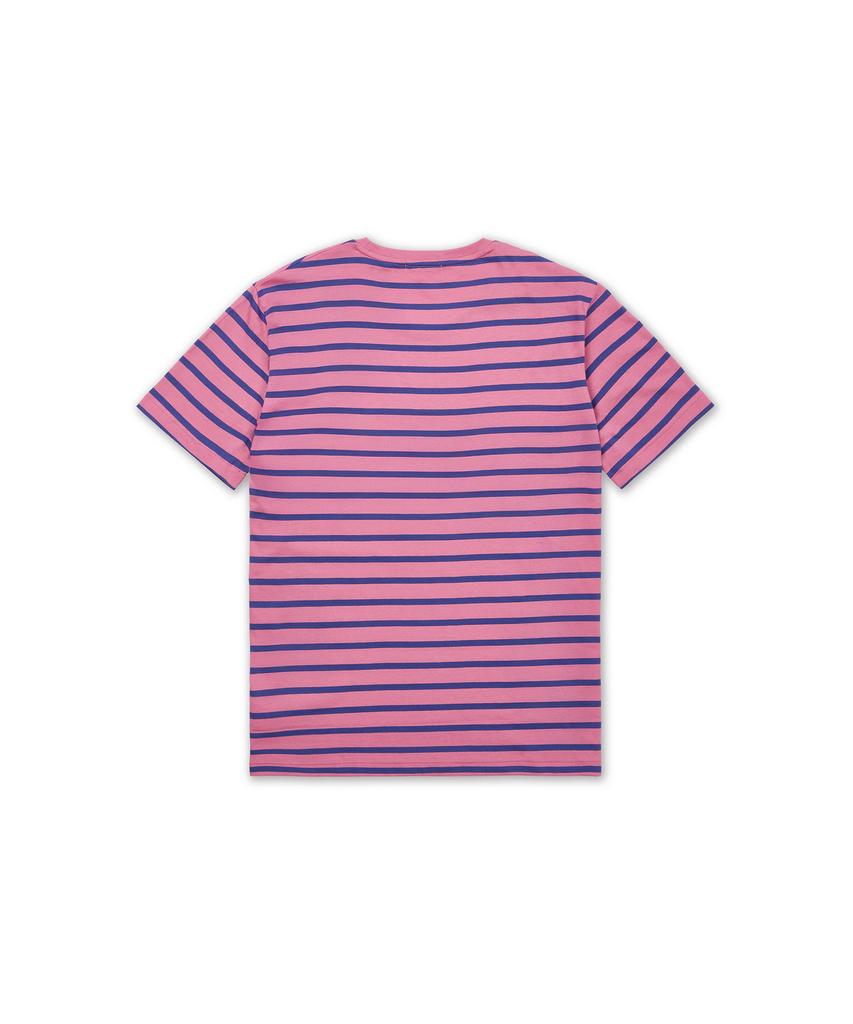 POLO RALPH LAUREN Custom Slim Fit Striped Jersey T-Shirt - Red