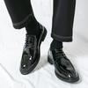 Fashion Men's leather shoes Comfortable casual business classic style Groom's wedding Derby adult shoes DRESS Hot selling lace-up