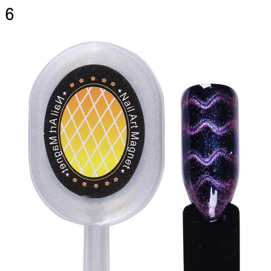 Stripe Wave Leaf Magnet Board DIY UV Cat Eye Nail Gel Polish Manicure Art Tool