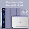 Protective Cover with Pen Slot for iPad 10.2" & 10.9", Airbag Anti-Fall, Pro 11" Transparent Case