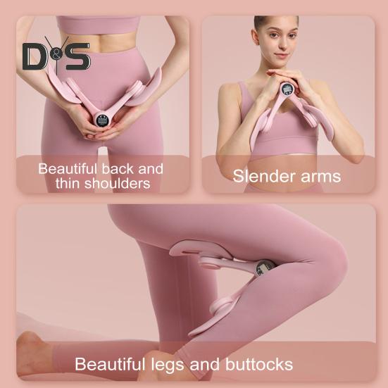 Thigh Master s počítadlem LCD displej Nastavitelný Ergonomický Posilovač svalů pánevního dna Muži Ženy Vnitřní stehno Noha Bok Cvičební trenažér Tonizér