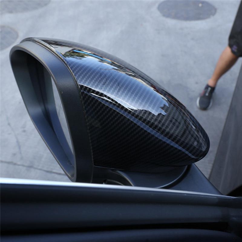 For Maserati Grecale   Car Rearview Cover Side Mirror Trim Decorate Sticker Parts Accessories (ABS Carbon Fiber Pattern)