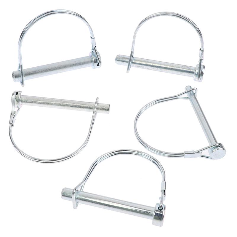 Heavy Duty Marine Trailer Coupler Safety Pin D Ring Round Arch Locking Lock Pin