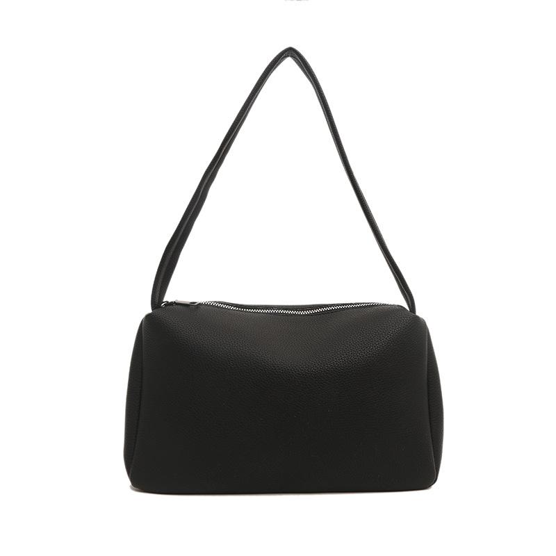 

Solid color fashionable versatile underarm bag high-end women s bag simple and portable shoulder bag bag чёрный
