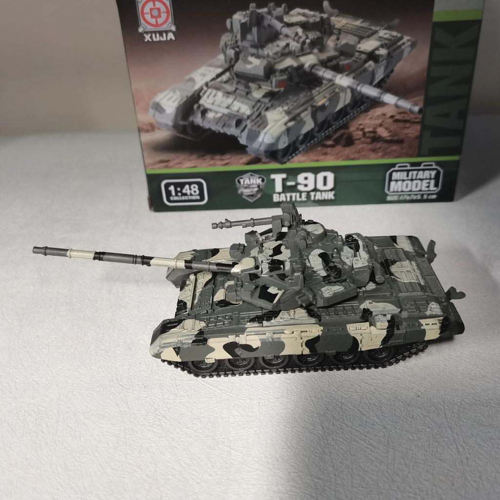 T-90 1:48 Scale Tanks Model 3D DIY Puzzle Modern Military Fighter ABS Plastic Assembly Tanks Building Blocks Home Decoration