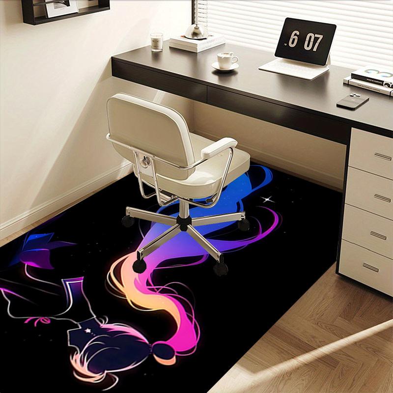 Colorful Gradient Chair Mat - Office Carpet, Oversized Rug for Home Decor, Sofa Mat, Desk Pad Gift for Any Room0129A