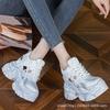 Inner height increase new breathable dad shoes platform mesh small dirty shoes sports and leisure shoes