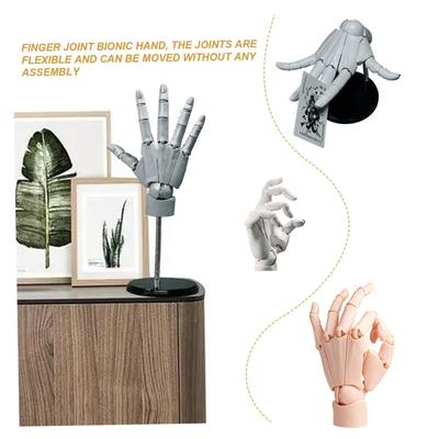 Flexible Künstlerhandmodell, Verstellbares Handmodell zum Zeichnen, Lebensechtes Mannequin-Figur-Handmodell zur Schreibtischdekoration, zum Skizzieren, Zeichnen, Malen