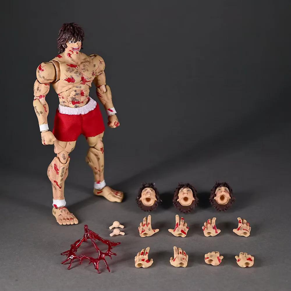 

Son Of Ogre Baki Hanma Venue Exclusive Version Action Figures Desktop Ornament Doll Boy Toy Surprise Gift Collectible 1/12 Poseable Articulated Scale