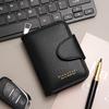 Men RFID Blocking Wallet Large Capacity Credit Card Holder Zipper Accordion Card Case Leather Card Organizer Coin Purse