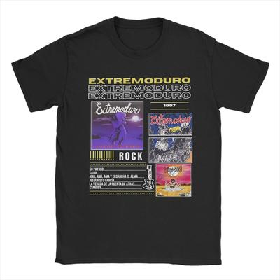 Męska Koszulka Zespół Rockowy EXTREMODURO Trasa 2025 Koszulki Koszulki Plażowe Streetwear Design Bawełniane Ubrania Rozmiar Plus 6XL
