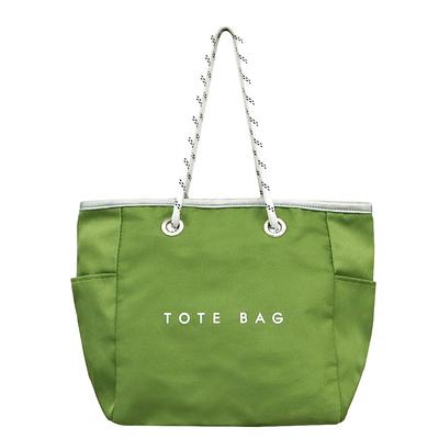 Tote Water Mini Tote Spa [Gisele] Bag, Small, Lightweight, Zippered, Nylon, Repellent, Bag, Handbag, Bag, B5, Self-supporting, Women's (green)