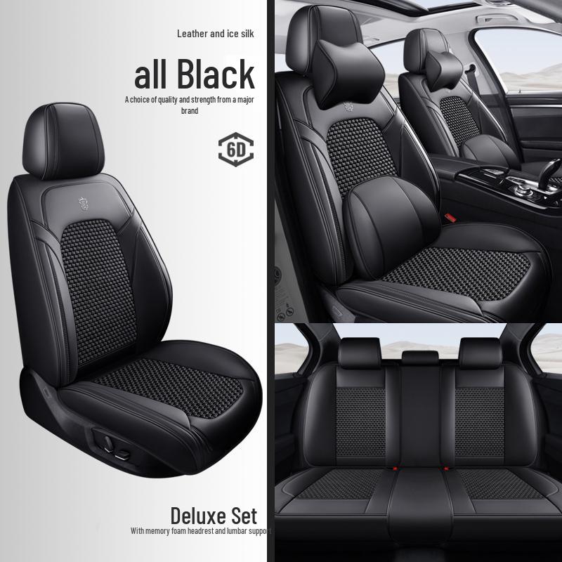 2025 Nappa Leather Universal Car Seat Cushion - All-Season, Full Surround, Thickened