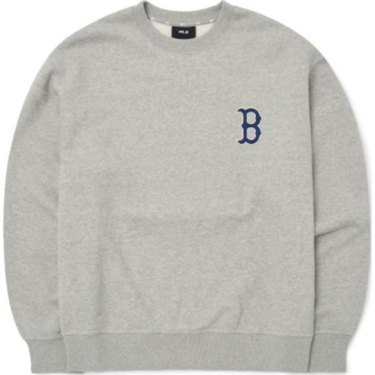 New MLB Sweatshirts Unisex Gray 3AMTB0626-43MGS