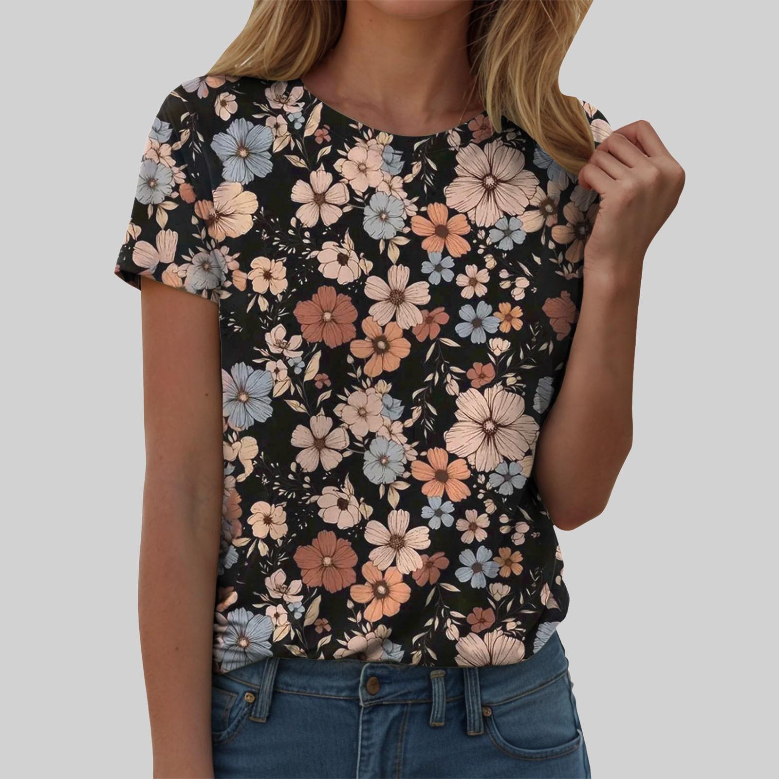 

Women s Top Fashion Versatile Short Sleeve Casual Simple T-Shirts Women’s 6XL чорний