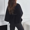 Womens Winter Elegant Wool Blend Cape Coat With Belted Waist Stand Collar