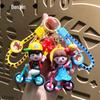 Cartoon Boy & Girl Bicycle Keychain Pendant - Cute Couple Car Keyring Gift