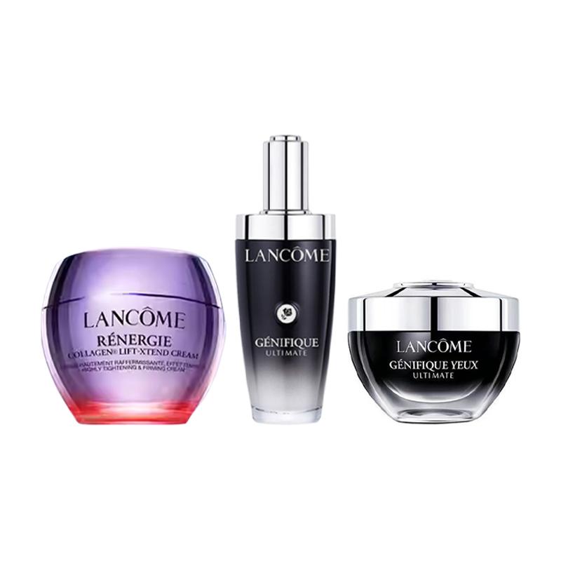 Lancôme Small black bottle essence eye cream and face cream skin care set moisturizing and moisturizing
