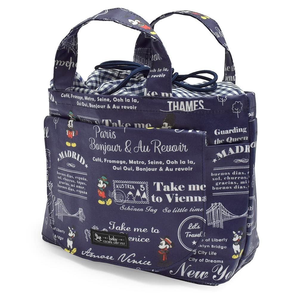 

COLORFUL CANDY STYLE Disney Diaper Drawstring Mickey B1305500 Pouch, Tote, Mouse/LET S TRAVEL, Navy,