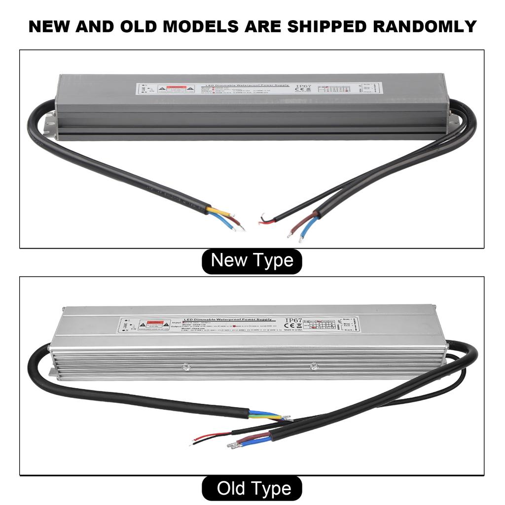 2-in-1 LED Wasserdichtes SCR/0-10V Dimm-Netzteil AC170~260V(50/60 Hz) Eingang 12 V Ausgang 16,67 A 200