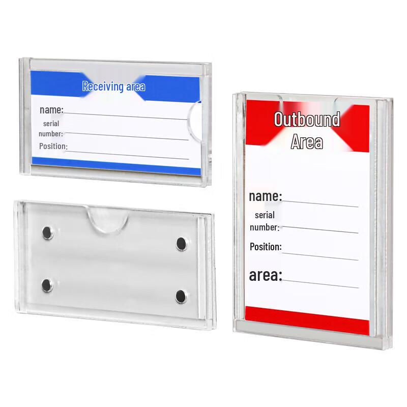 Transparent Acrylic Magnetic Label Holder
