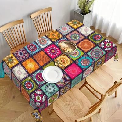 Mandala Table Cover Rectangular Table Cloths New Bohemian Tablecloth Party