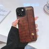 Luxury Soft TPU Crocodile Leather Wristband Holder Shockproof Phone Case For IPhone 15 Pro Max 13 12 11 14 Pro Max Bumper Cover