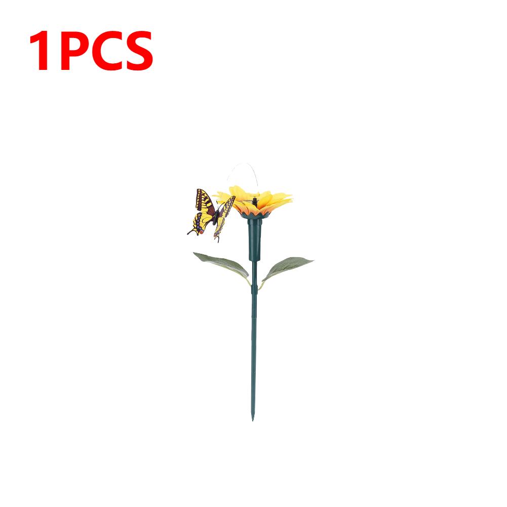 

1-3 шт. Летающая бабочка на солнечной батарее, Птица, Подсолнух, Декор для сада, Вращающиеся бабочки, Украшение в виде колибри, Садовый колышек, Декор