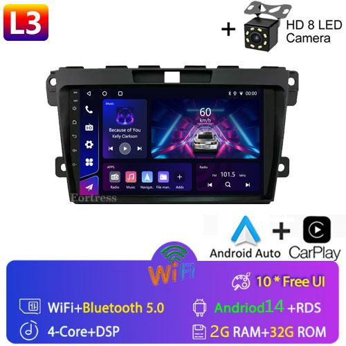 Android OS for Mazda CX-7 CX7 2008 - 2015 GPS Navigation 9 inch Car Radio Video Multimedia Player CarPlay 4G BT DSP Stereo