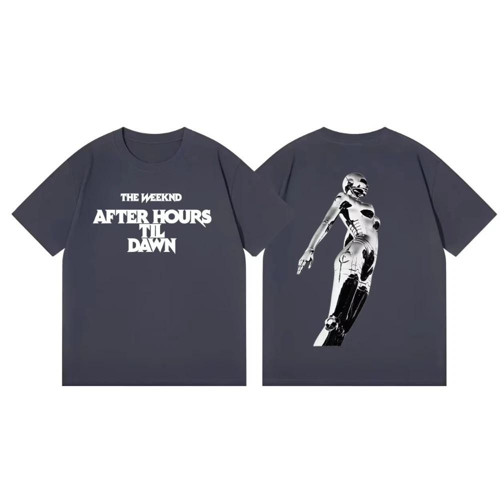 The Weeknd After Hours Til Dawn 2026 Tour Maglietta Grafica Harajuku HipHop Manica Corta Unisex Moda Casual Maglietta