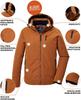 Зимняя куртка G.I.G.A. DX by Killtec Funktionsjacke Outdoorjacke GW MN JCKT rost 42539-000