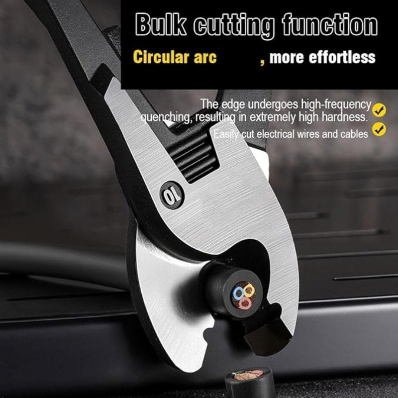 Noiseless Professional Quiet Cable Cutter Shear with Alloy Steel Suitable for Electricians Heavy Wire Cutting