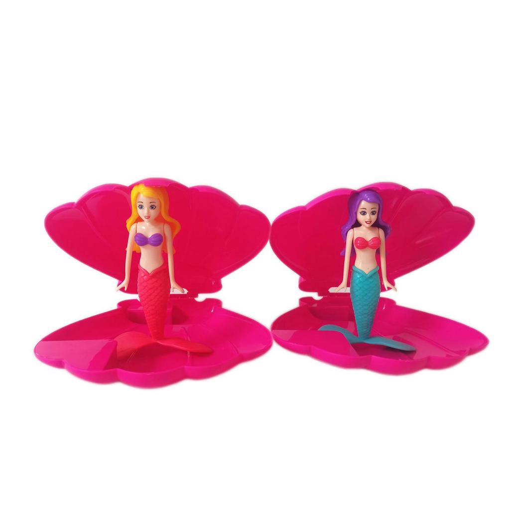 Mermaid Shell Water Play Toys - Sinking & Rotating for Kids