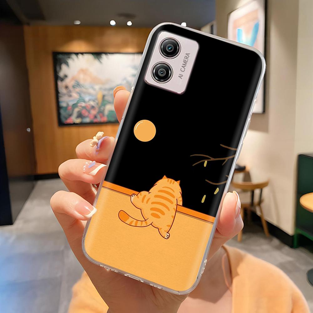 Etui Do Motorola Moto E13 Miękki Przezroczysty TPU Silikonowy Uroczy Kreskówkowy Panda Tylna Pokrywa Do Moto E13 motoE13 Futerały Etui Odporne Na Wstrząsy