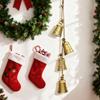 Worn Cowbell Christmas Bell Metal Vintage Bell Decoration Pendant Holiday Decoration Atmosphere Bell (1pc)
