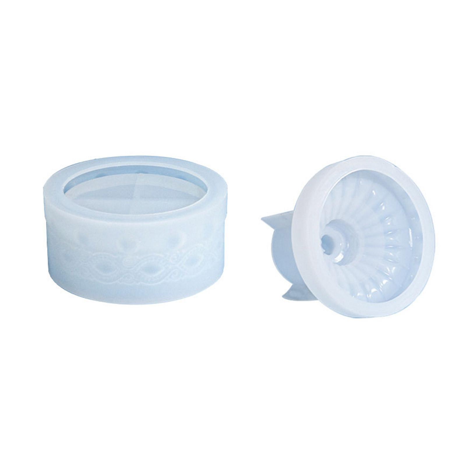 

1 Set Gems Pattern Silicone Molds Birthday Candle Cup Jar Storage Box Mold for DIY Home Decoration Jewelry Storage 1