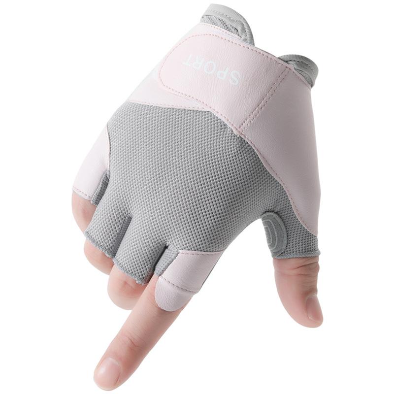 Sports cycling gloves women's half finger non-slip wear-resistant yoga outdoor running breathable fitness gloves