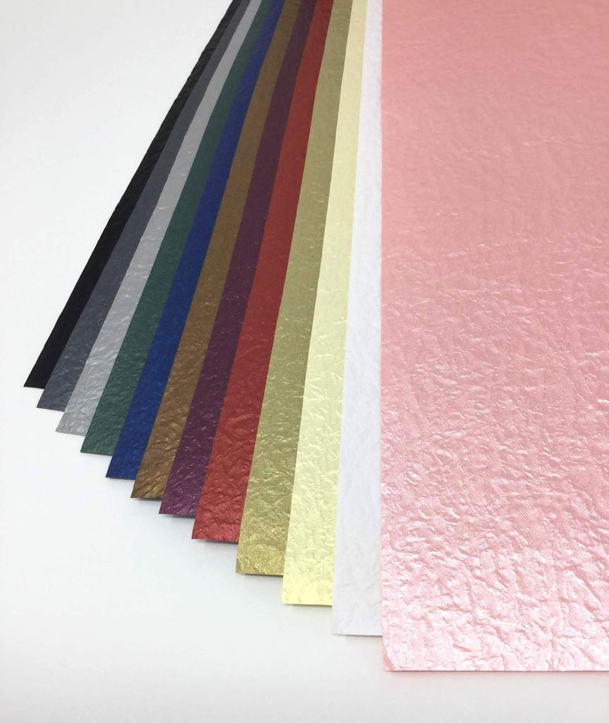 Kawasumi Washi Pearl Color Momi x 53 12 12 Sheets per Pack Paper, Large, Approx. 38.5 cm, Tones,