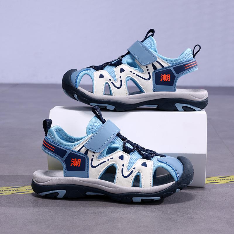 Boys Sandals Boys Shoes Sports Soft Sole Baotou Sandals Medium Large Children's Beach