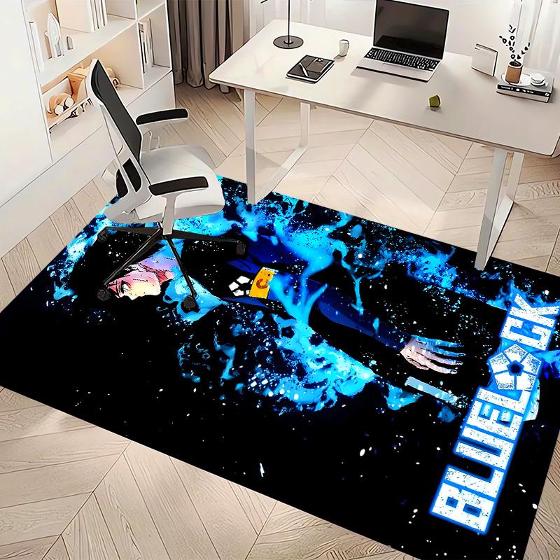 B-BLUE L-LOCK Printed Absorbent Washable Carpet,Non-Slip Bathroom Mats,Kitchen Rugs,Living Room Entrance,Camping Picnic Rugs
