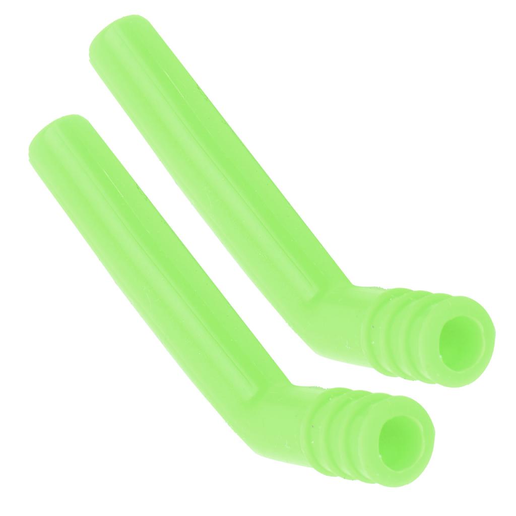 1 Pair Engine Exhaust Pipe Extender Silicone Extension Tube for HSP 18 110 RC CarGreen