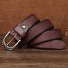 New Retro Washed Extra Thick Outdoor First Layer Cowhide Belt Men's Casual Belt Men's