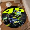 Rider Speeding Through Neon Light Round Mat Home Decor, Chair Rug For livingroom,Bedroom, Doormat Home Decor Birthday Gift Christmas Gifts