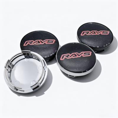 4pcs RAYS Racing Logo Emblem Badge Car Wheel Center Caps 58MM 54MM Wheels Hub Cap Rim Hubcaps Dust Cover Replace Car Accessories
