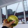 Nightclub with Straw Sparkly Flashlight Disco Ball Cup Wine Goblets Cocktail Bar Tools